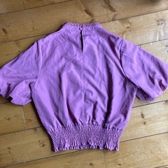 【美品】RAY CASSIN レイカズン パープルブラウス フリーサイズ　紫の画像