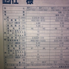 【受渡し先決まりました】コロナ　エアコン　2011年製の画像