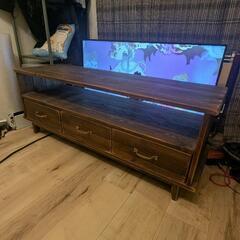 【オーダーメイド】テレビボード ローボード 木製 ウォールナットの画像