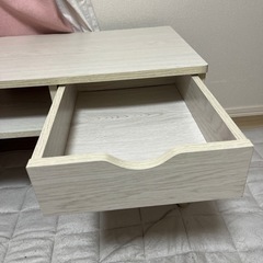 今夜無料　ローテーブル　白　引き出し付き　の画像