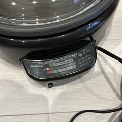 National グリル鍋 NF-G20 黒の画像