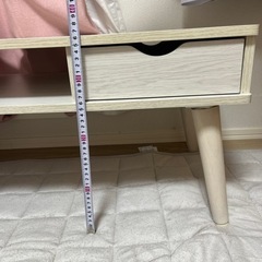 今夜無料　ローテーブル　白　引き出し付き　の画像