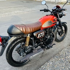 北海道　カワサキ　W175 外装美品！走行少ない！タイヤ前後山あり！ の画像