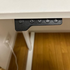 昇降デスク 電動昇降式デスク 無階段昇降 ホワイト の画像