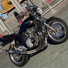 XJR400 4HM マフラー プリティーレーシング ガニマタの画像