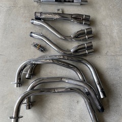 XJR400 4HM マフラー プリティーレーシング ガニマタの画像