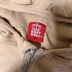 【BABYDOLLパーカー90サイズ】の画像