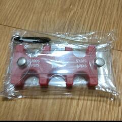 コインホルダー ミニケース付き 小銭入れ 携帯用 チューカー コインケース（赤）の画像