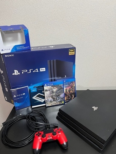 PS4 Pro（CUH-7200B）SSD換装済・純正コン＋ソフト付