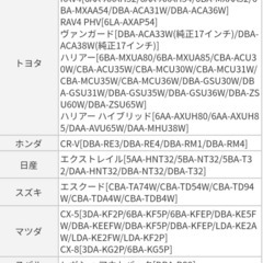 １７インチ　ハリアー　４本　２２５・６０R１７の画像