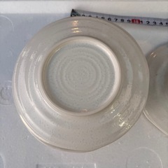 うずまき模様　白　シンプル　取り皿　銘々皿　小皿　丸皿　まとめ売り　セットの画像