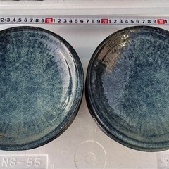 深い青色　おしゃれ　取り皿　丸皿　セット　まとめ売り　高級感　和皿　和食器の画像