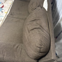 ニトリ　ブラウンソファ　無料の画像