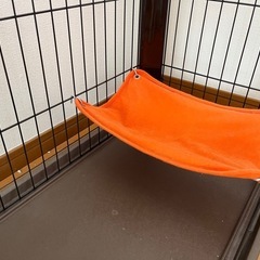 ハンモック付きキャットケージ　ペットケージ　ゲージ　スライド式　2段の画像