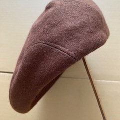 ベレー帽　茶色の画像