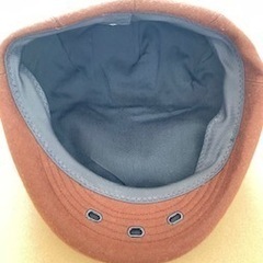 ベレー帽　茶色の画像