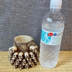 ペン立て　ドクロの画像