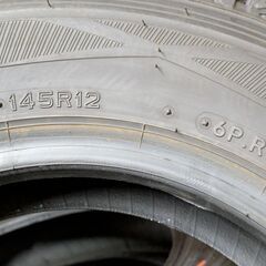 早い者勝ち２０２４年ダンロップ冬タイヤ工賃込み１４５Ｒ１２（６ＰＲ）軽トラ軽バン専用　４本セットの画像
