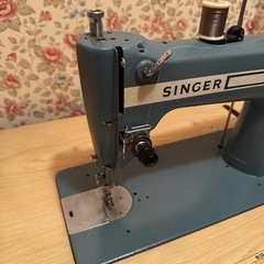 SINGER 186U 職業用ミシン テーブル付き　アンティークの画像