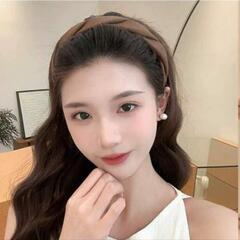 【新品】茶系ヘアバンド　カチューシャの画像