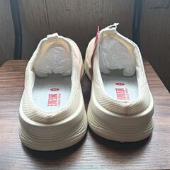新品 26.5cm メンズ スリッポン シューズ ホワイト 靴 男女兼用(H203-ZS)の画像
