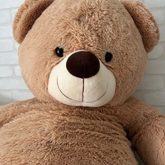 【約130cm】くまのぬいぐるみの画像