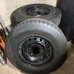【受付休止中】195/80R15 LTスタッドレス鉄チン付4本の画像