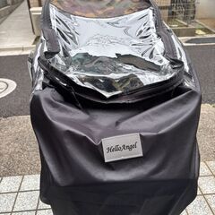 OGKチャイルドシート　自転車のフロント用　カバー付き！カゴもサービス！の画像