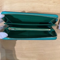 コーチ　ファスナー付長財布ターコイズブルーC②【新品未使用】の画像