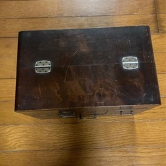 裁縫箱　和裁　和家具 アンティーク 木製 小引き出し　お針箱　ソーイングボックス 小物入れ 裁縫箱  昭和レトロの画像