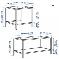 IKEA 人気家具　ガラステーブルの画像