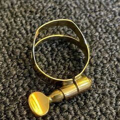 セルマー 　ソプラノサックス　リガチャー　ゴールドラッカー　極美品　￥6160　SELMER SOPRANO SAX GLの画像