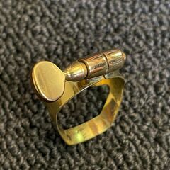 セルマー 　ソプラノサックス　リガチャー　ゴールドラッカー　極美品　￥6160　SELMER SOPRANO SAX GLの画像