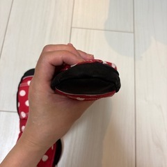 Hestra 赤/白水玉 ミトン　サイズ1の画像