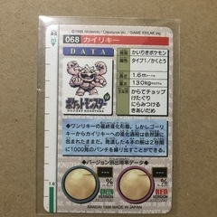 ポケモンカードダスカイリキー赤の画像