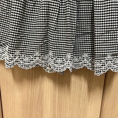 【値下げ‼️】any FAM KIDS 肩フリル ギンガムチェックチュニック 美品の画像