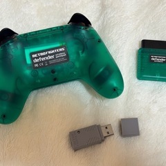 RETRO FIGHTERS Defender PS1/2/3対応ワイヤレスコントローラー グリーン レトロファイターズの画像
