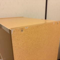 🟫３段カラーボックス／扉付きの画像