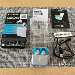 SKULLCANDY フルワイヤレスイヤホン MOD LIGHT GREY BLの画像