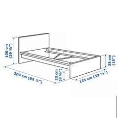 IKEA マルム ベッドフレームの画像