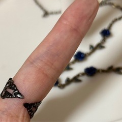 青薔薇　指輪　ネックレス　セットの画像