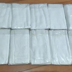 粗品タオル① 白無地10枚500円の画像