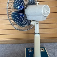 TOSHIBA H-30AJ 青い扇風機　東芝　レトロ扇風機の画像