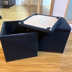 IKEA 収納付きの椅子×2 の画像