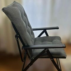 リクライニングチェア 折りたたみ式 ひじ掛け付きの画像