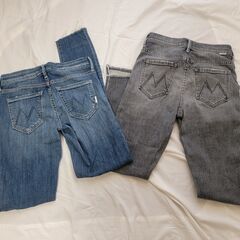 【¥3,000】MOTHER デニムジーンズ2本セット（サイズ25）の画像