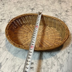 カゴ　ラタン　収納カゴ　ナチュラルトレイ　バスケットの画像