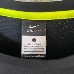 ナイキ　NIKE DRI-FIT ロンT 長袖　サイズL ブラックの画像