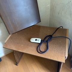 1人用こたつテーブル、椅子セットの画像