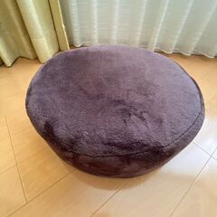 円形フロアクッション（ブラウン）直径46×高さ16cm／まとめ割ありの画像